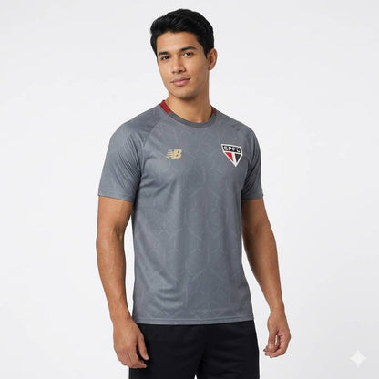 Camisa São Paulo Treino Cinza 25/26 - NB Torcedor Masculina Lançamento