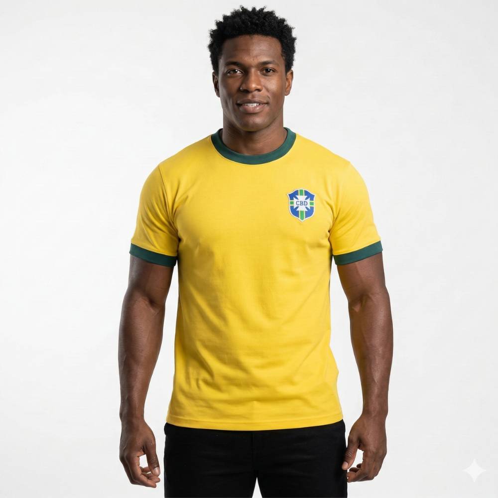 Camisa Retrô 1970 Seleção Brasileira Home
