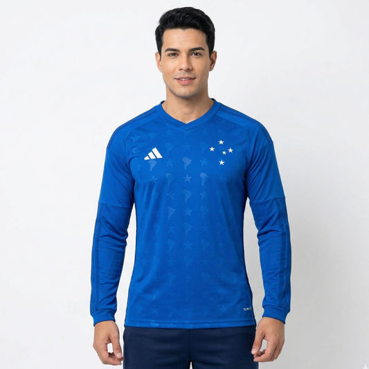 Camisa Adidas Cruzeiro 26/27 Home Manga Longa