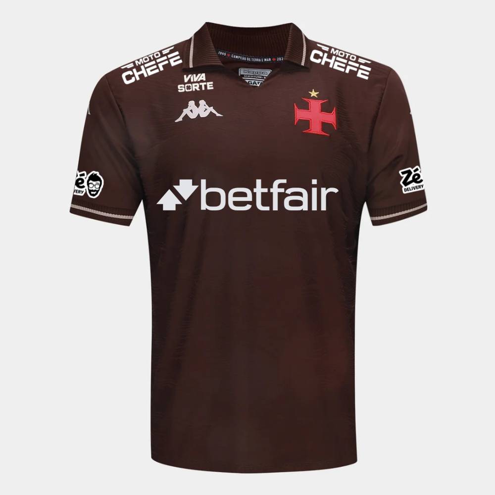 Camisa Kappa Vasco III 25/26 C/ Patrocínios