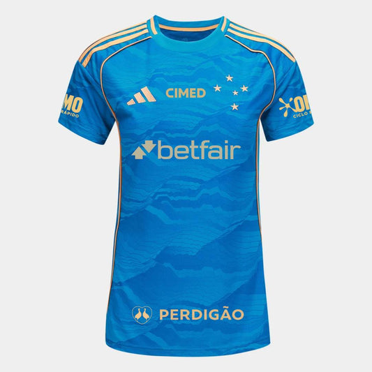 Camisa Feminina Adidas Cruzeiro 25/26 Third C/ Patrocínios