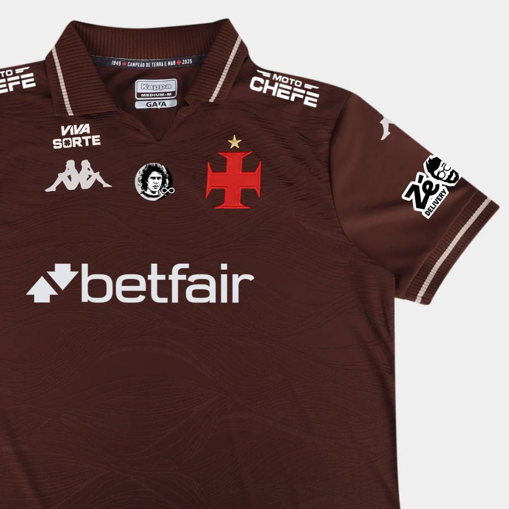 Camisa Kappa Vasco III 25/26 C/ Patrocínios