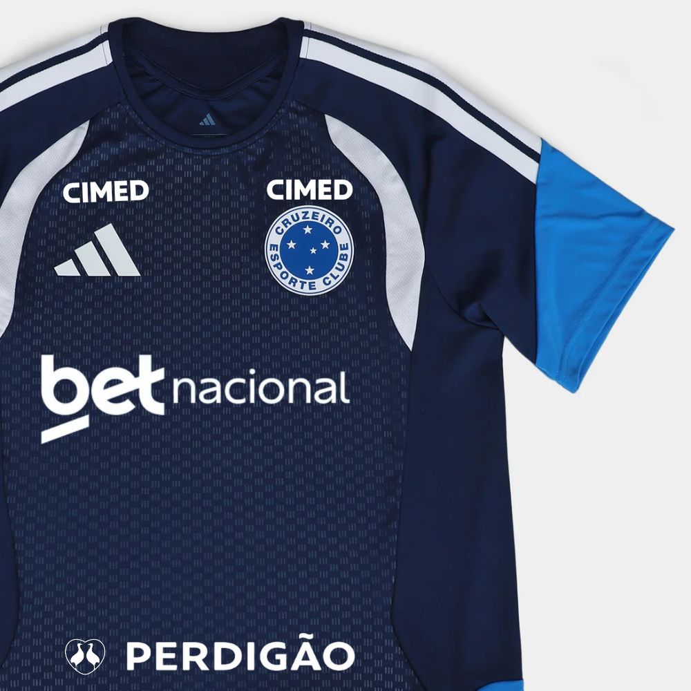 Camisa Adidas Cruzeiro 26/27 Treino C/ Patrocínios