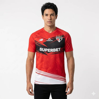 Camisa São Paulo Goleiro 25/26 Vermelha - NB Torcedor Masculina