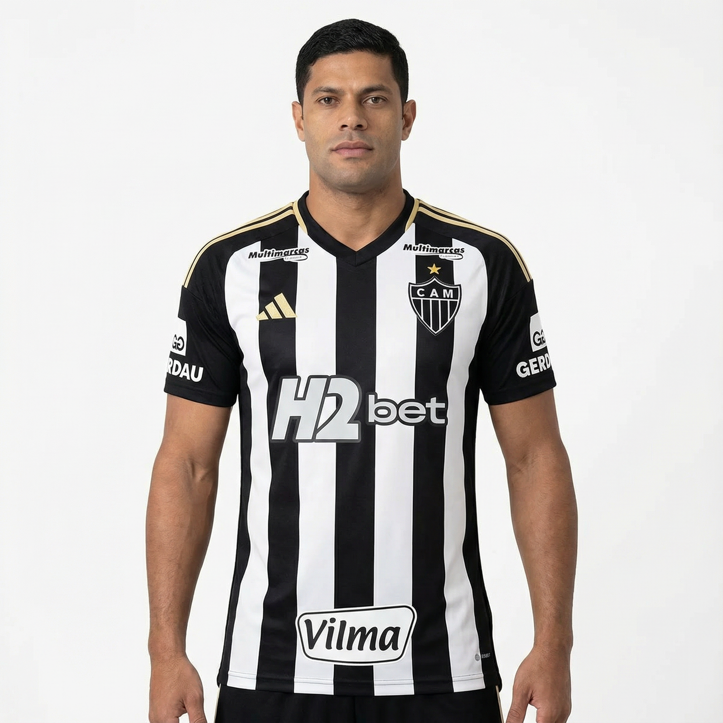 Camisa Adidas Atlético Mineiro 25/26 Home C/ Patrocínios