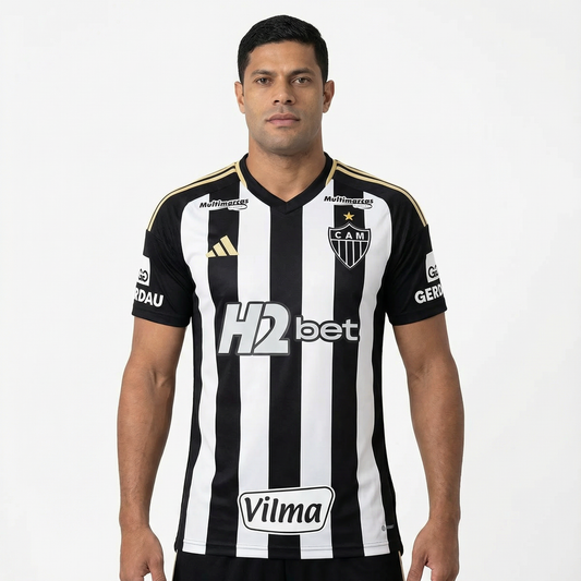 Camisa Adidas Atlético Mineiro 25/26 Home C/ Patrocínios