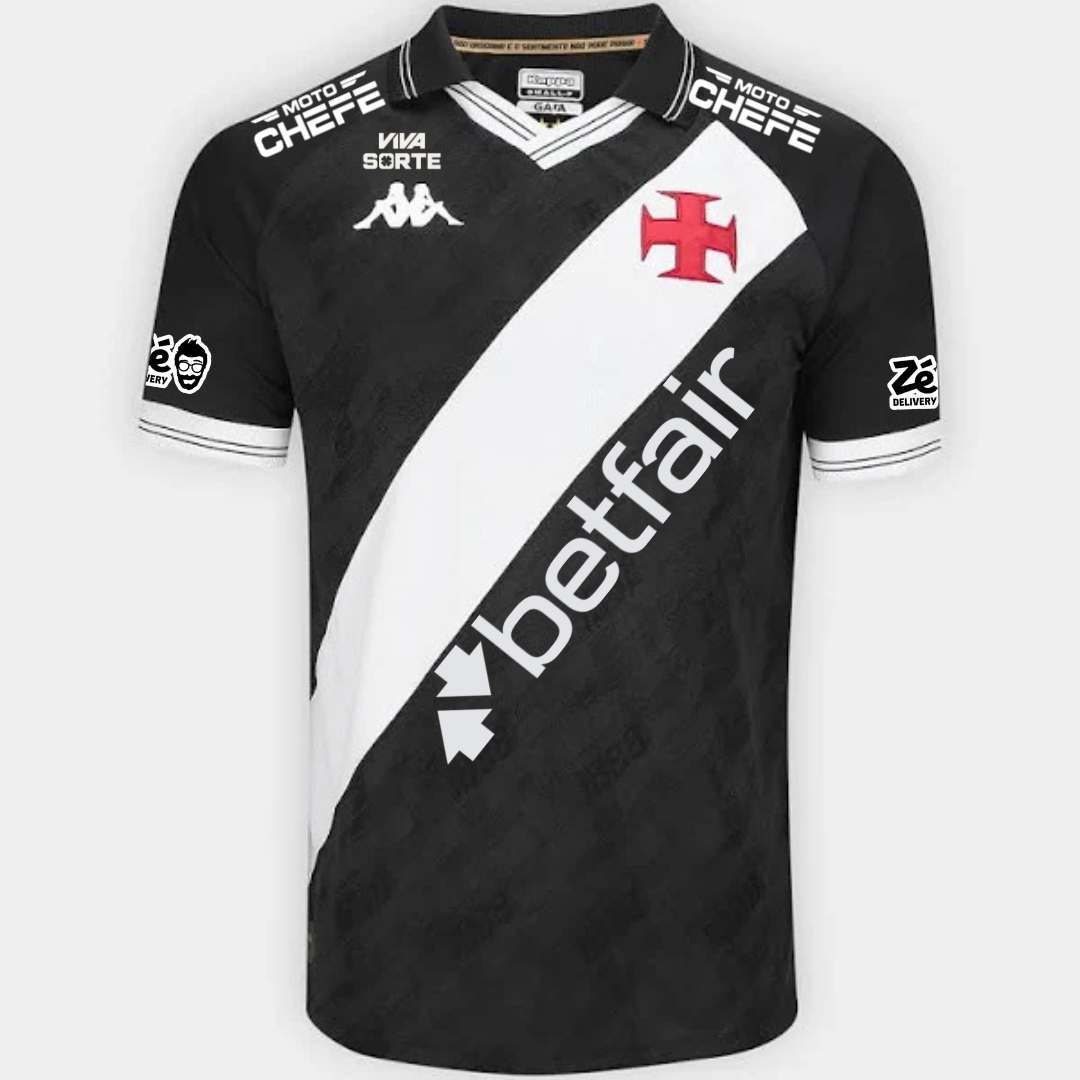 Camisa Kappa Vasco 25/26 Home C/ Patrocínios