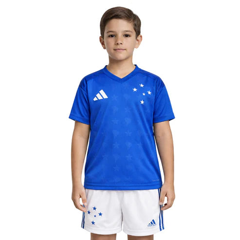 Conjunto Infantil Adidas Cruzeiro 25/26 Home