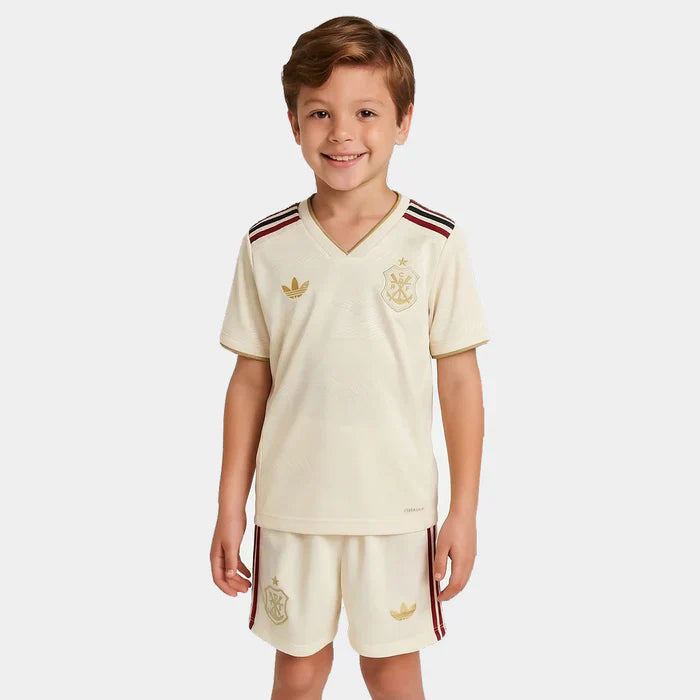 Conjunto Infantil Adidas Flamengo 25/26 Third