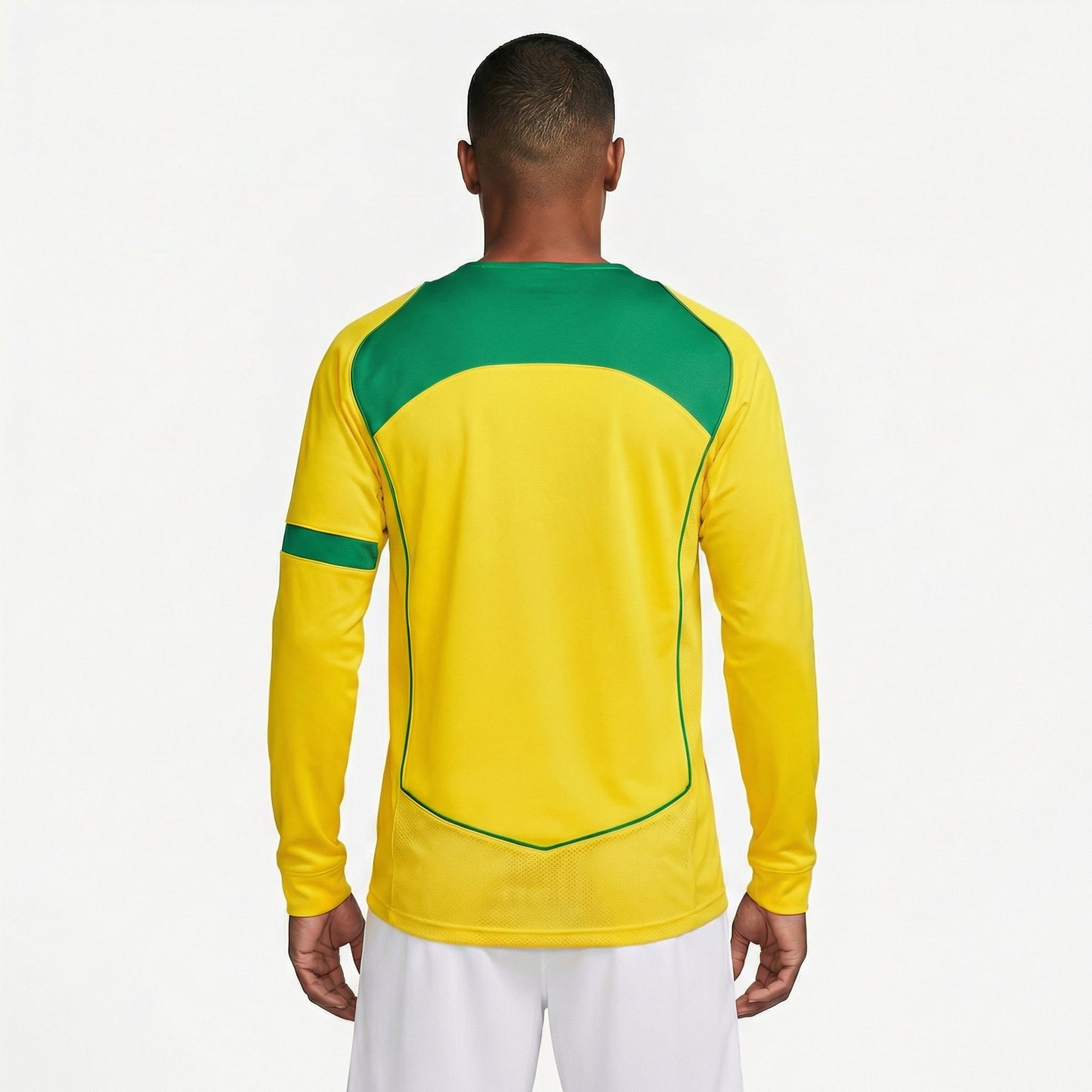 Camisa Nike Retrô Brasil 2004 Home Manga Longa
