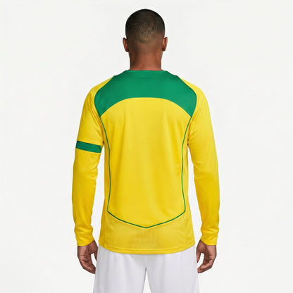 Camisa Nike Retrô Brasil 2004 Home Manga Longa