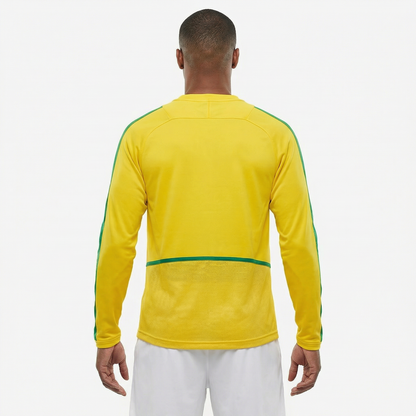 Camisa Brasil 2002 I Retrô Manga Longa Masculina