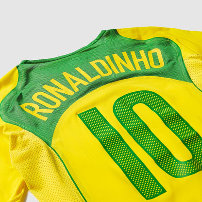 Camisa Nike Remake 2004 Seleção Brasileira Total 90 Ronaldinho