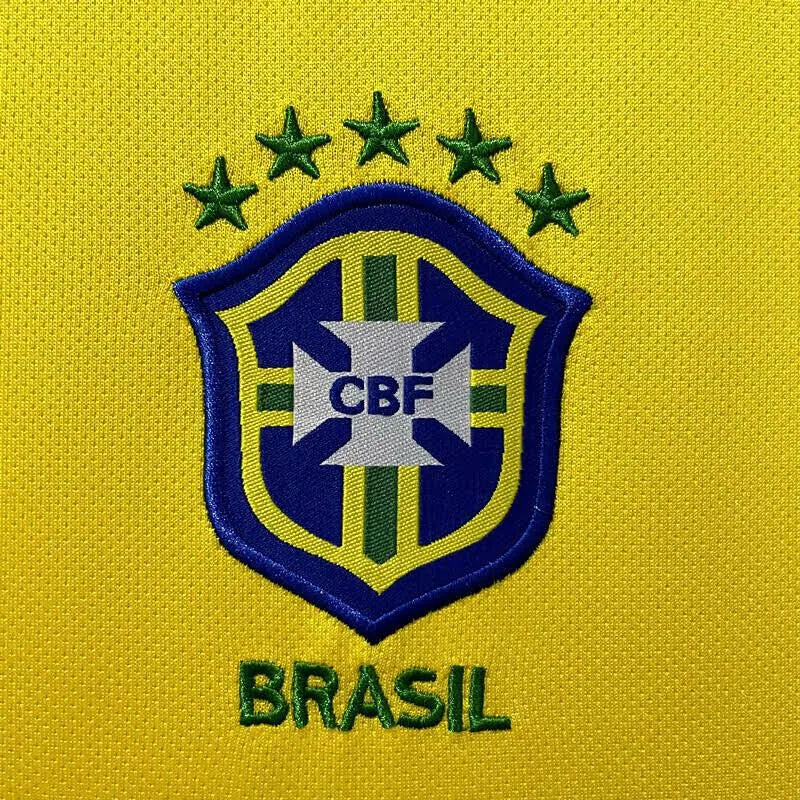 Camisa Nike Retrô Brasil 2004 Home Manga Longa