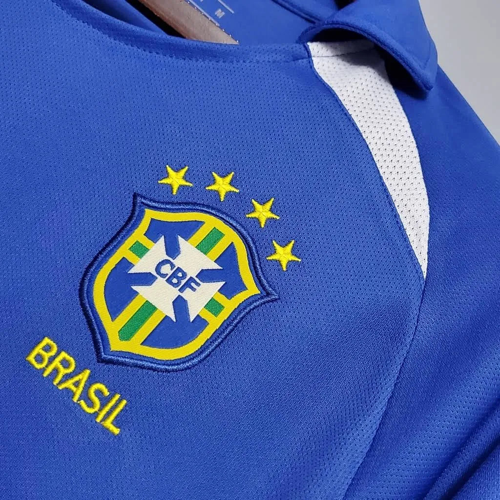 Camisa Retrô Seleção Brasilileira 2002 Away