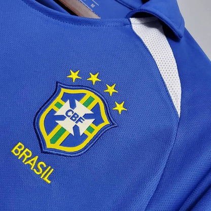 Camisa Retrô Seleção Brasilileira 2002 Away